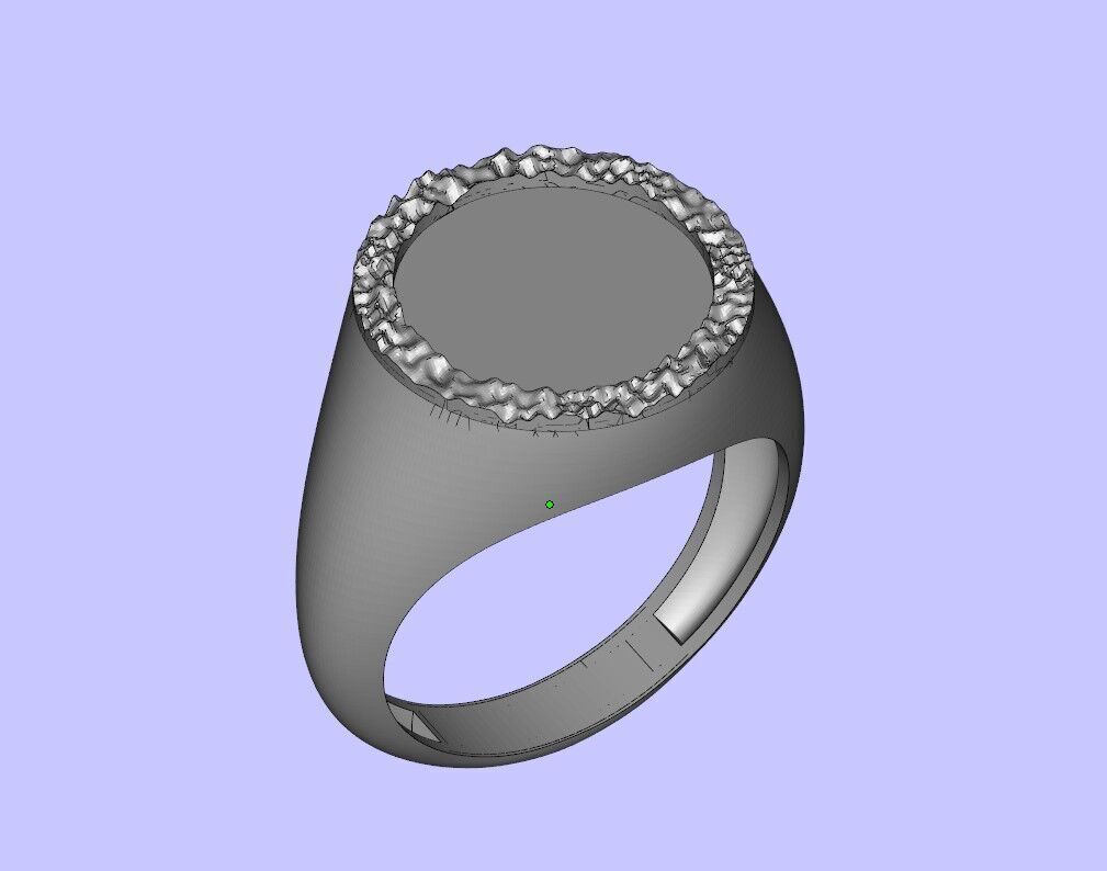 Ring suitable for laser engraving 3D print model_1