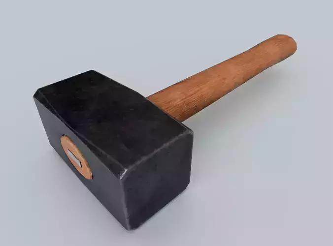 Sledgehammer Low-poly 3D model