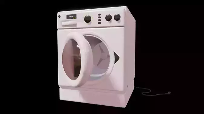 washing machine - gameready asset 
