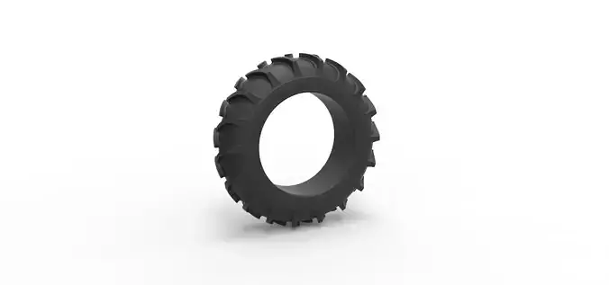 Tractor tire 33 Scale 1 to 25 3D print model