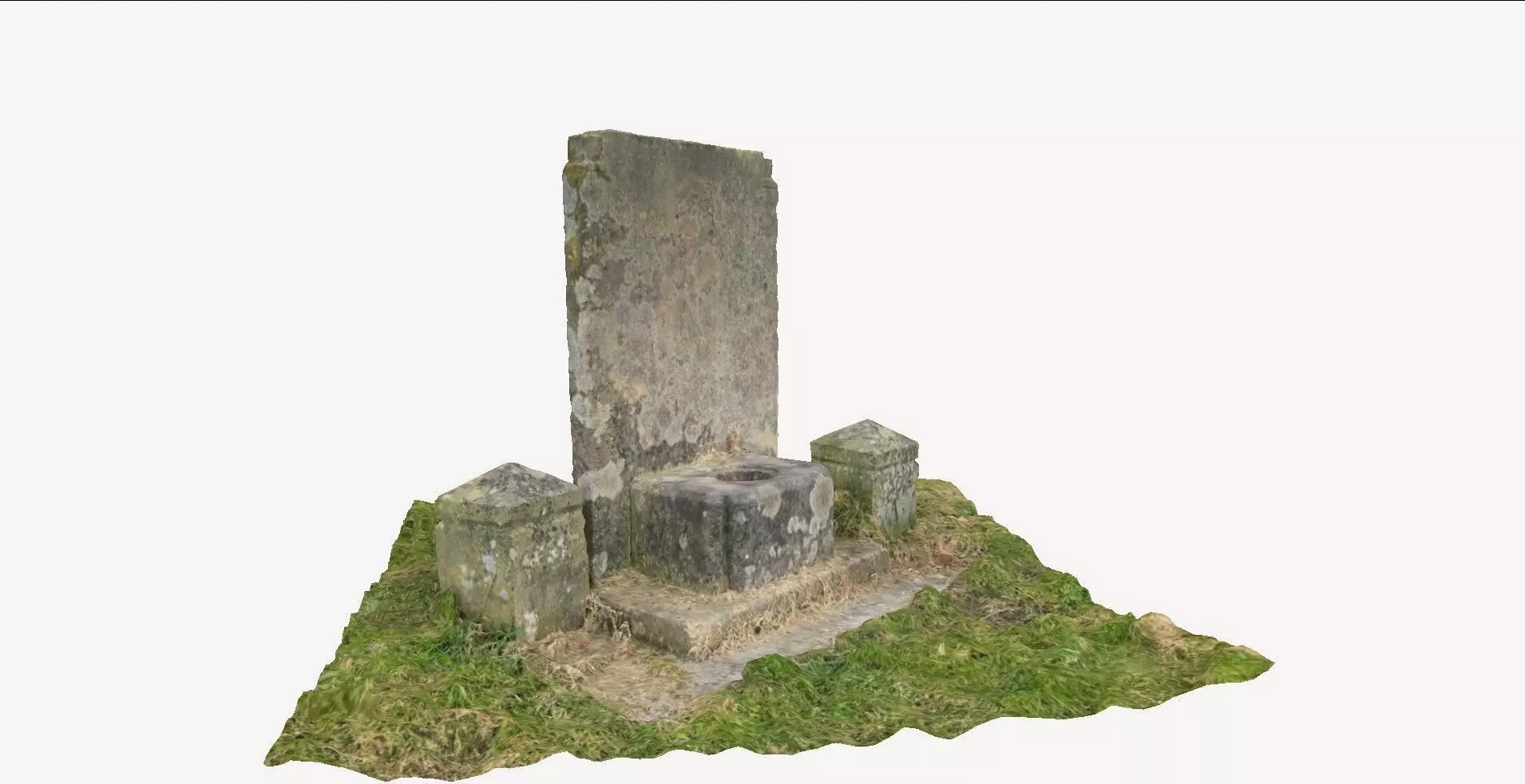 Gravestone 1 3D model_0