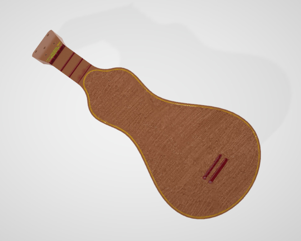 Viola de cocho 3D print model_4