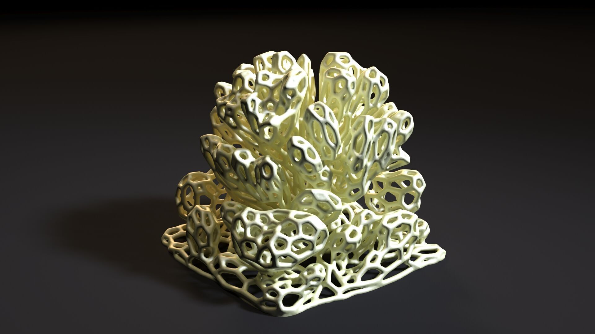 Coral Voronoi decor 2 3D print model_5