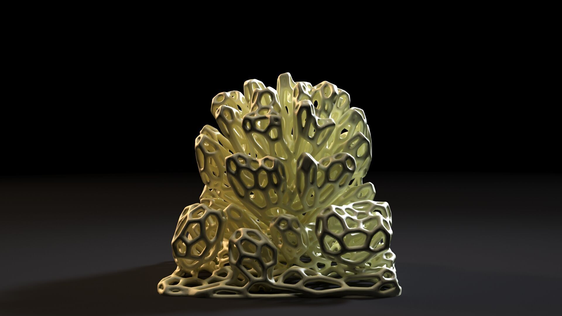 Coral Voronoi decor 2 3D print model_4