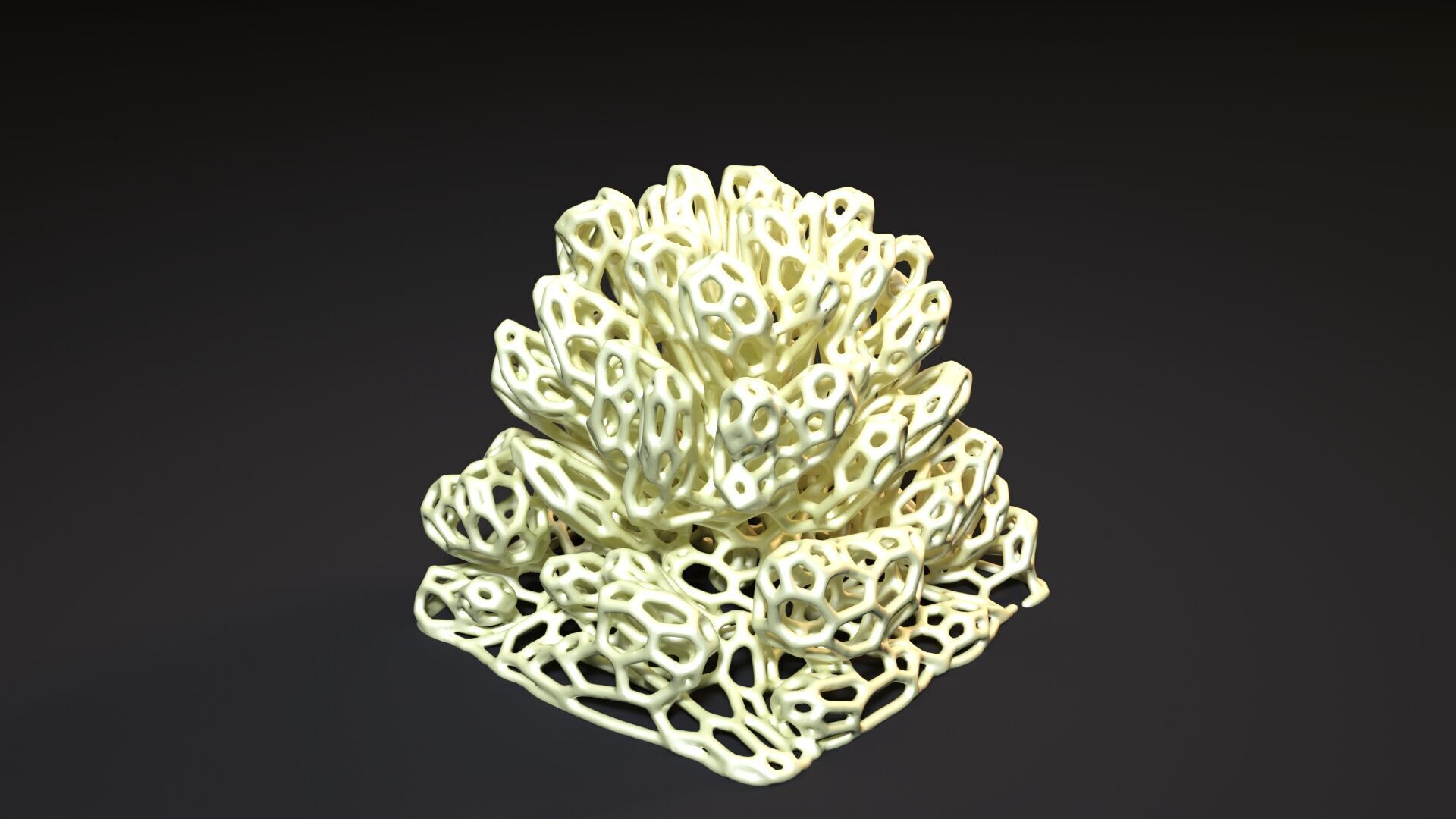 Coral Voronoi decor 2 3D print model_7