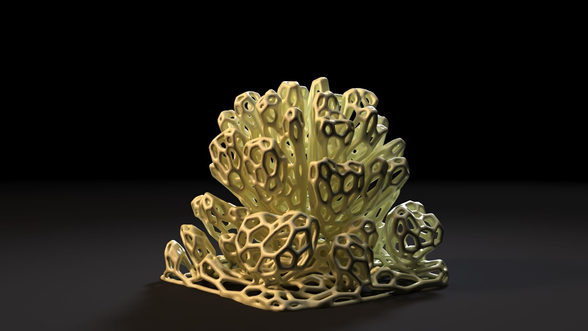 Coral Voronoi decor 2 3D print model_3