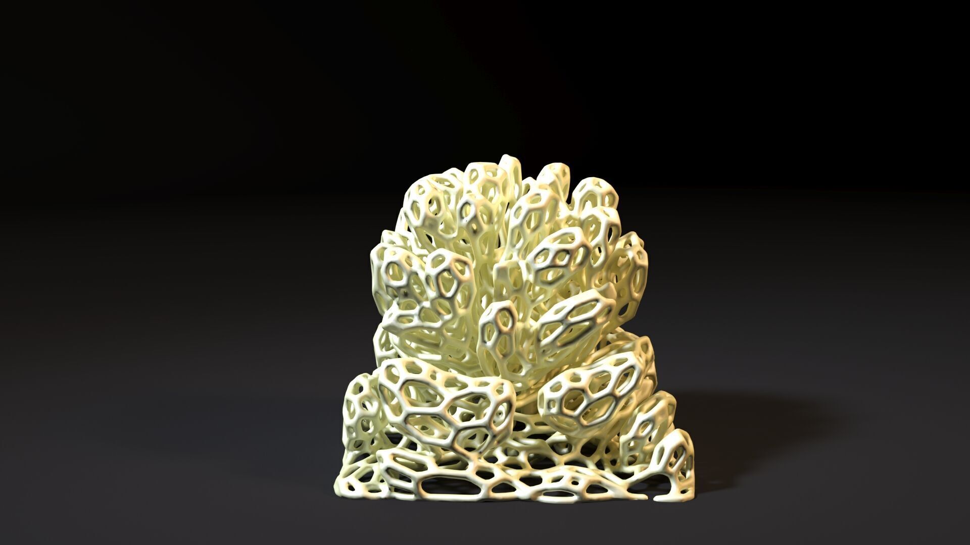 Coral Voronoi decor 2 3D print model_8
