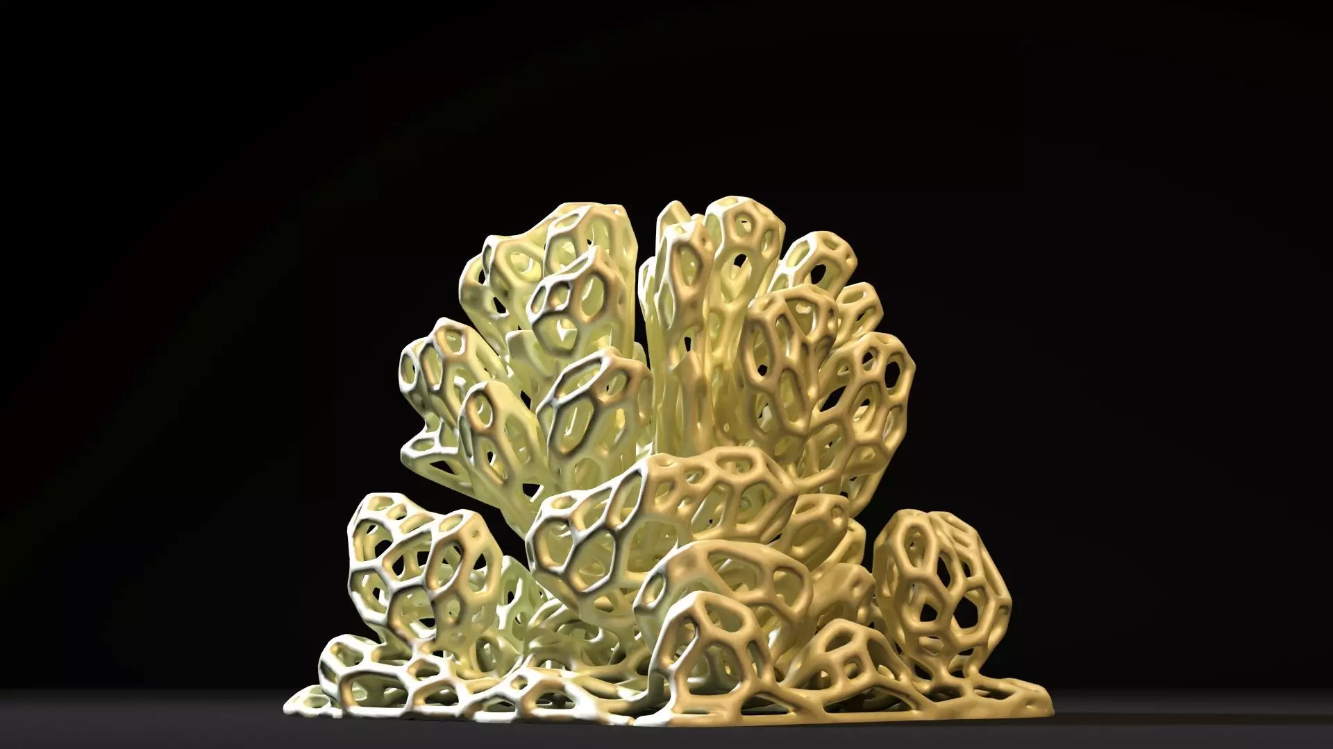 Coral Voronoi decor 2 3D print model_0
