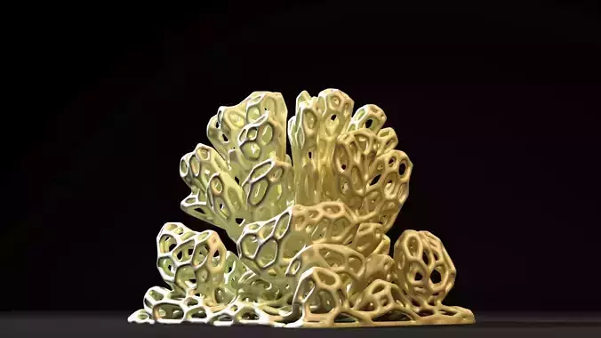 Coral Voronoi decor 2 3D print model