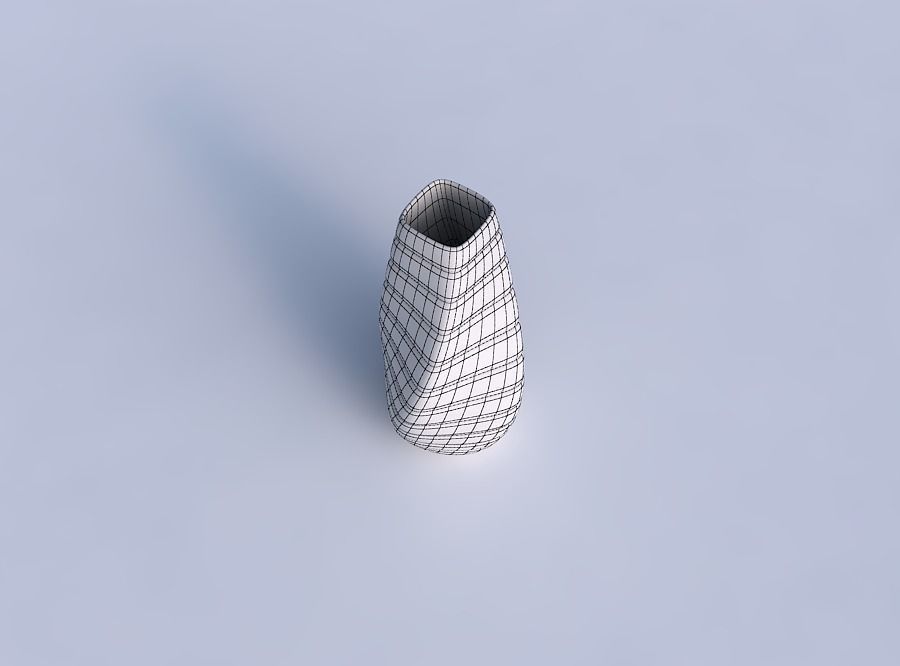 Bottom wide vase helix with smooth horizontal dents 3D print model_6