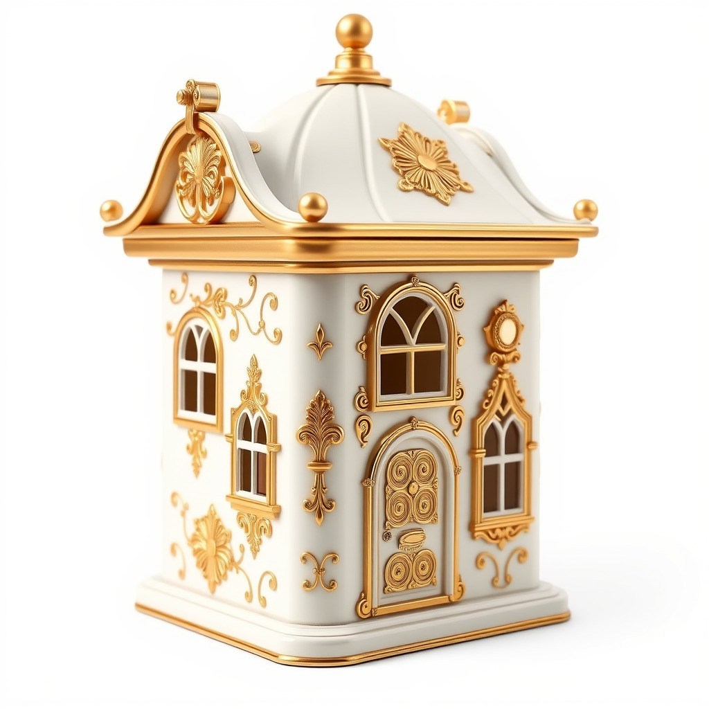 Italian Candle House Luxurious Design model pack Low-poly 3D model_4