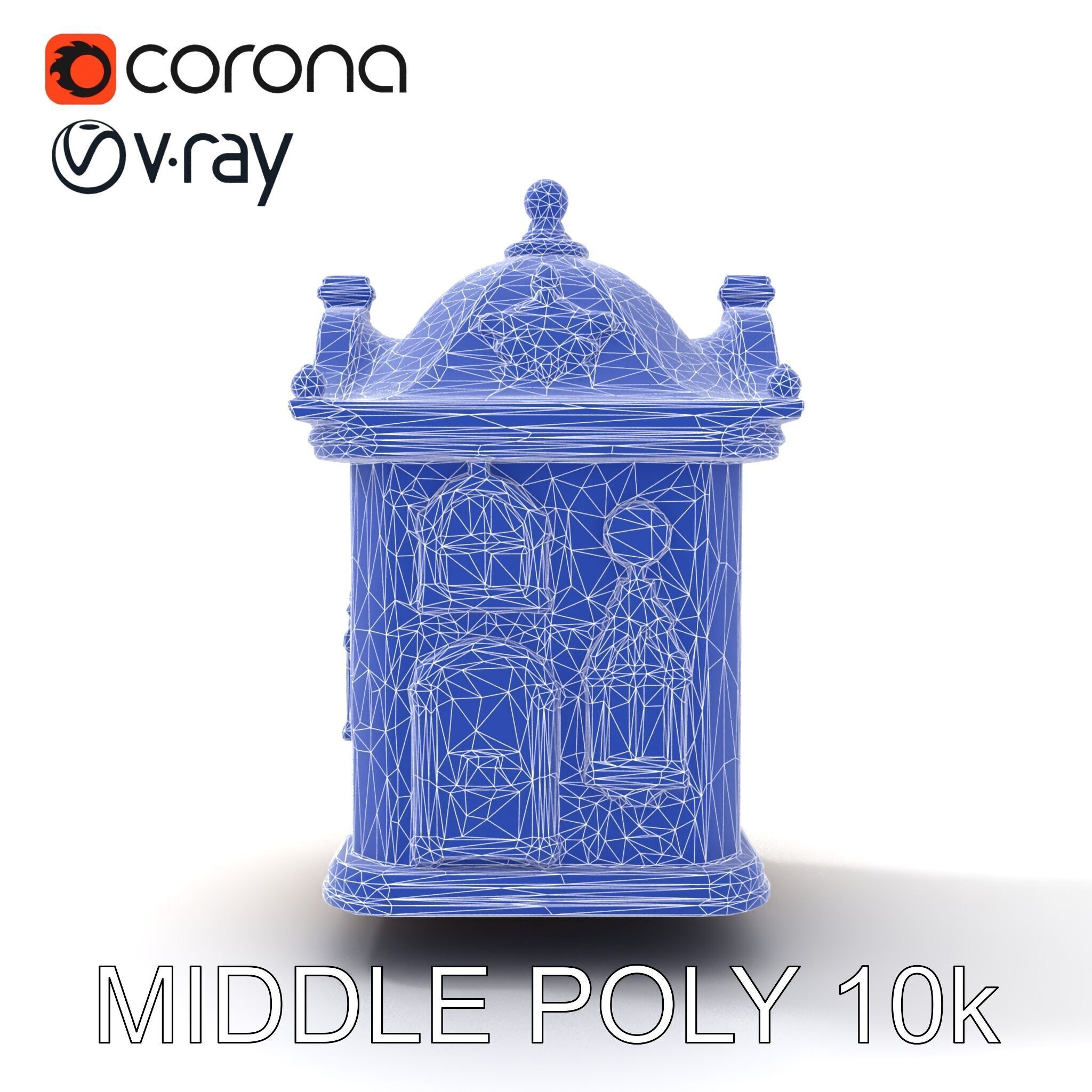 Italian Candle House Luxurious Design model pack Low-poly 3D model_28