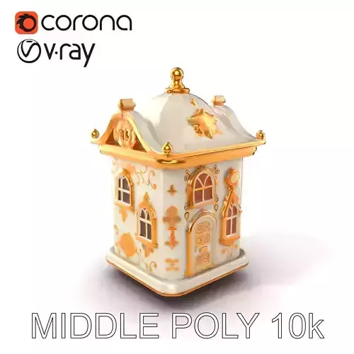 Italian Candle House Luxurious Design model pack