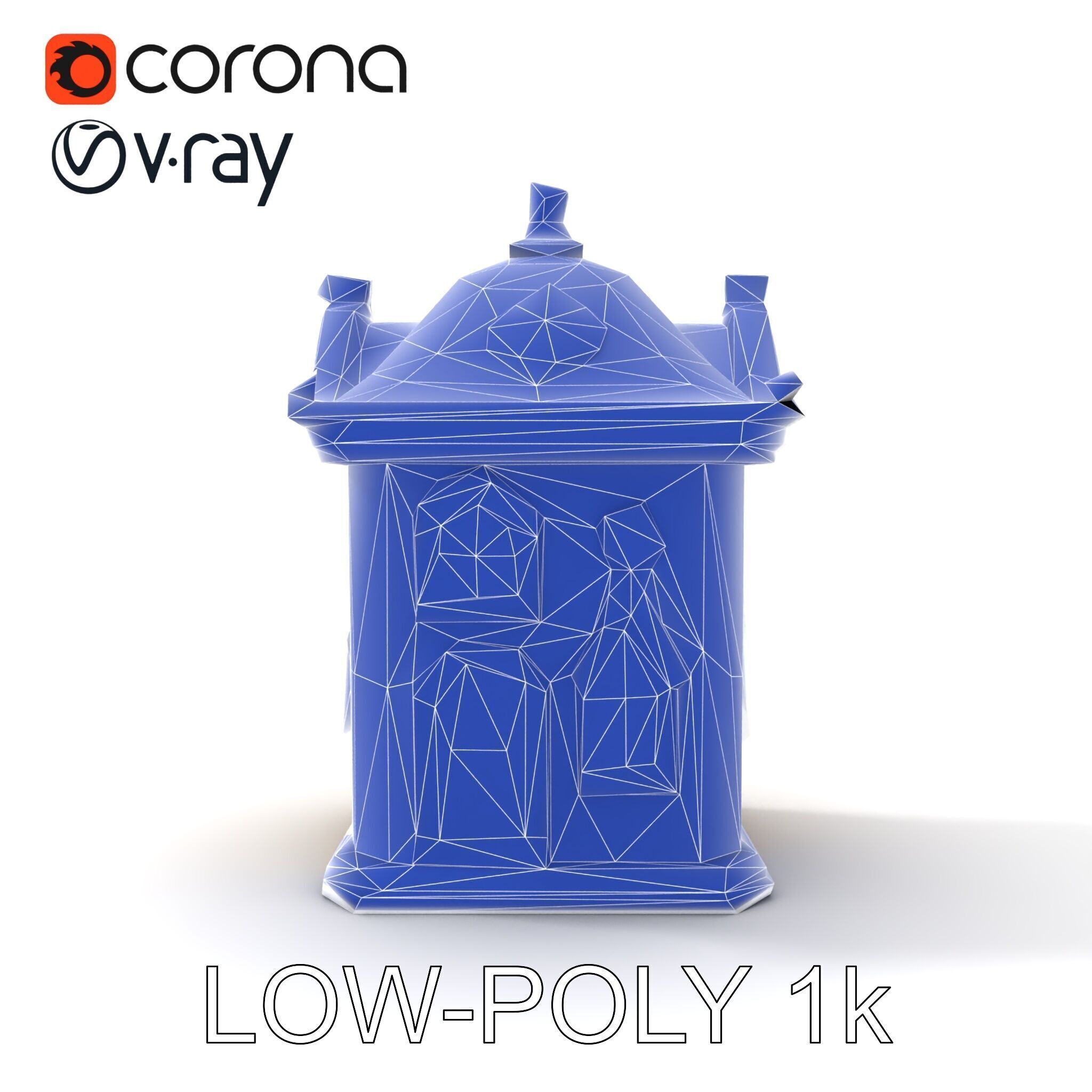 Italian Candle House Luxurious Design model pack Low-poly 3D model_24