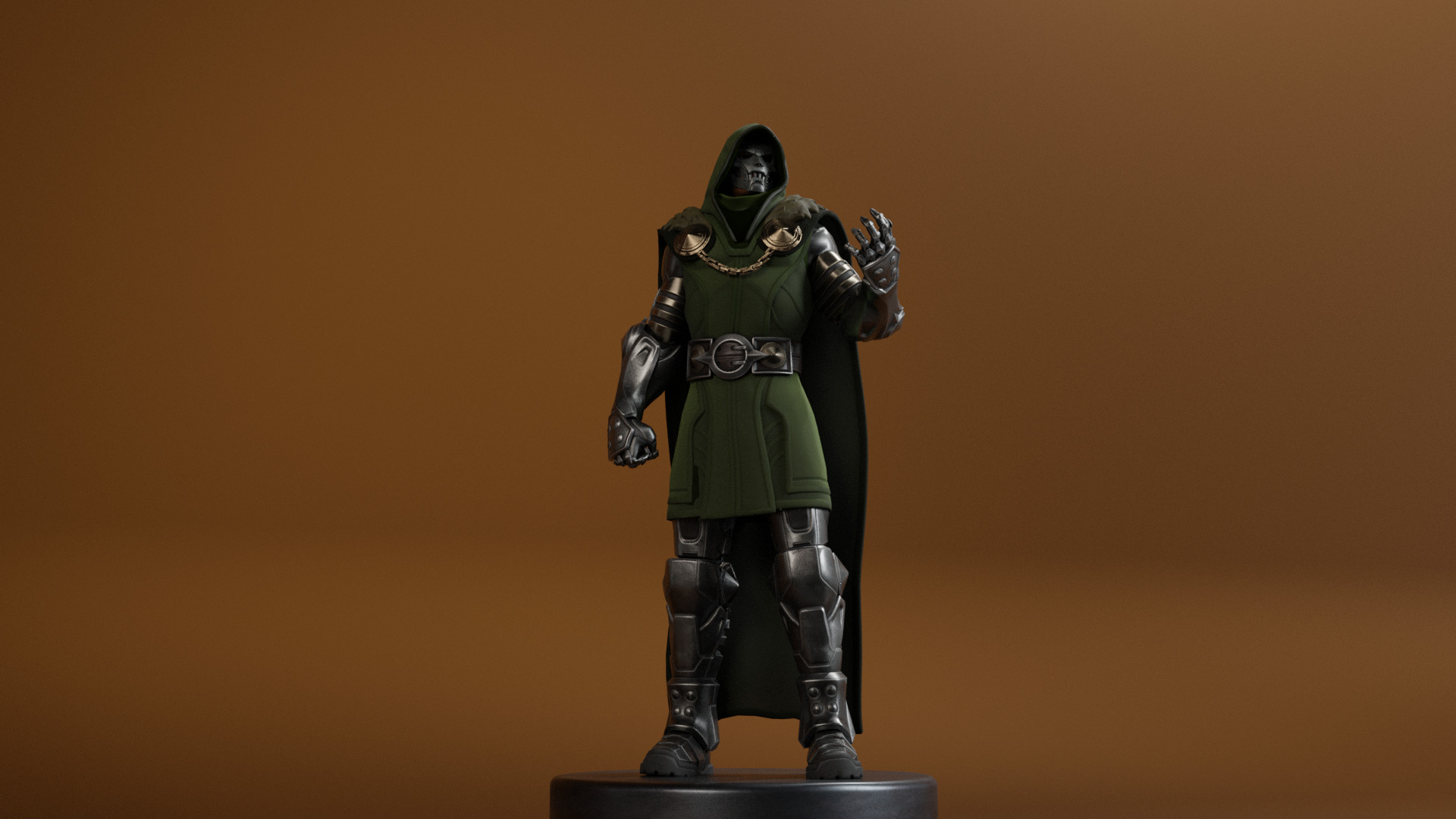 Doctor Doom Low-poly 3D model_17