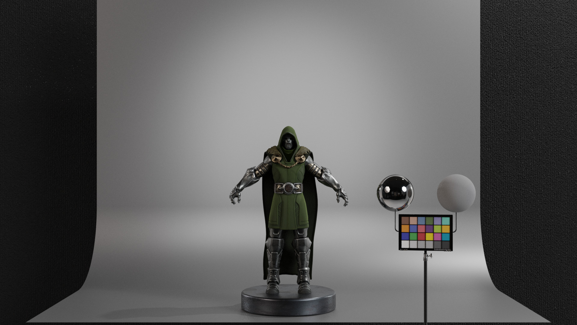 Doctor Doom Low-poly 3D model_1