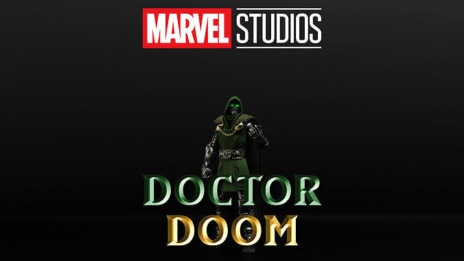 Doctor Doom Low-poly 3D model