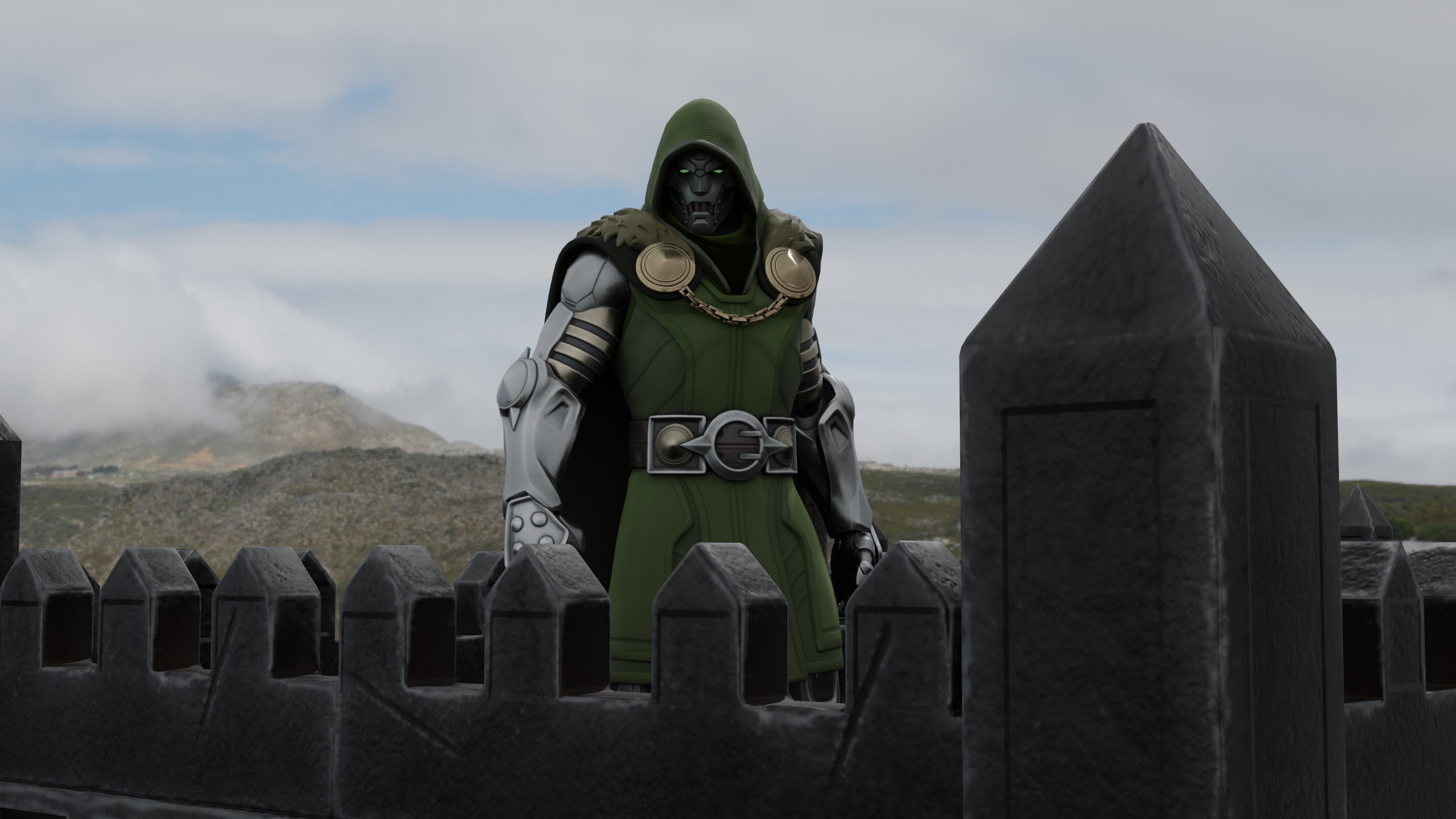 Doctor Doom Low-poly 3D model_20