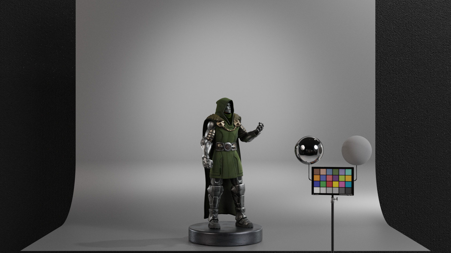 Doctor Doom Low-poly 3D model_10
