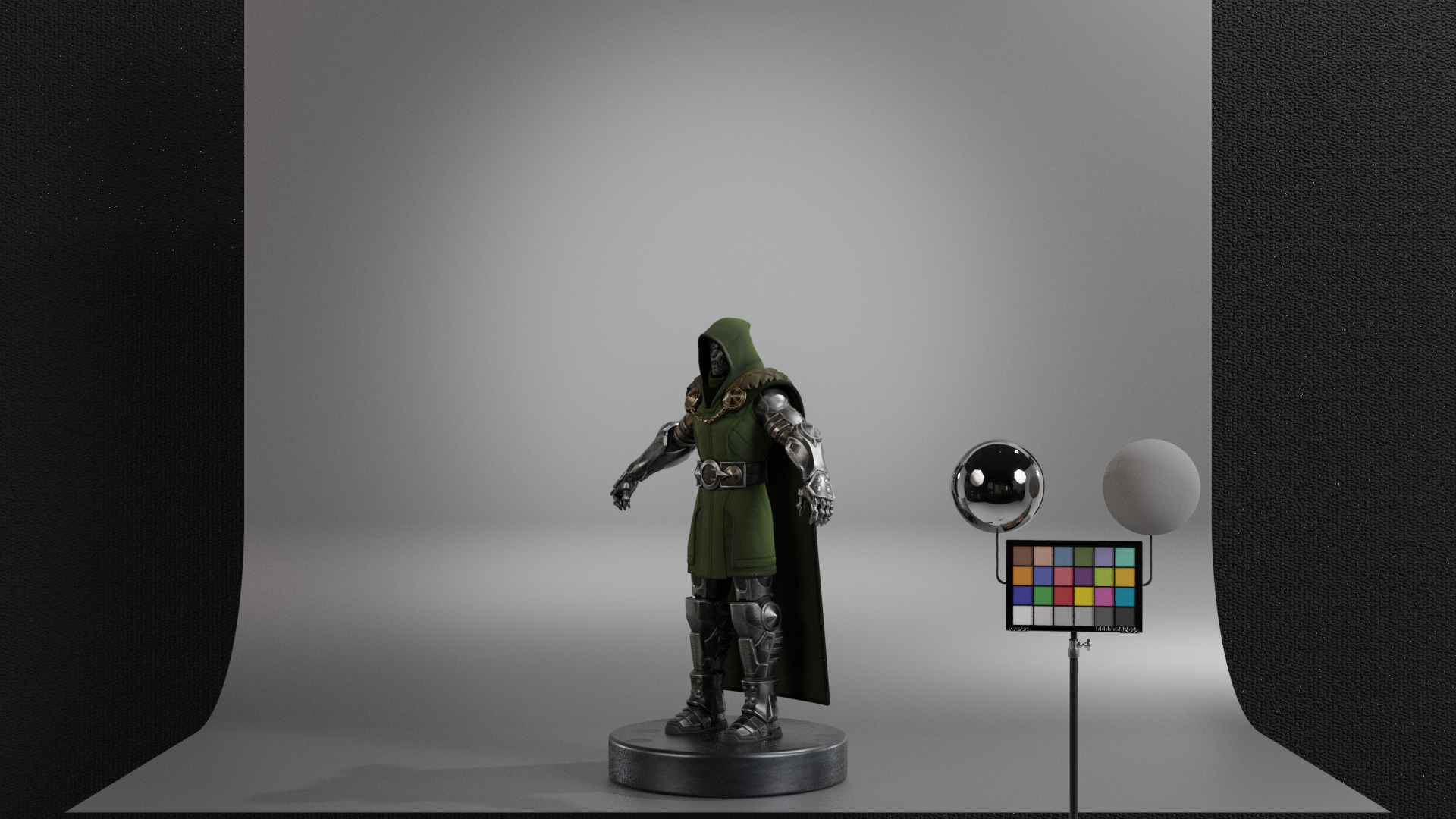 Doctor Doom Low-poly 3D model_8