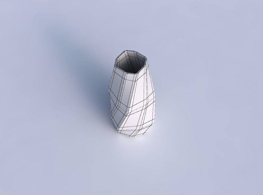 Bottom wide vase helix with huge plates 3D print model_6