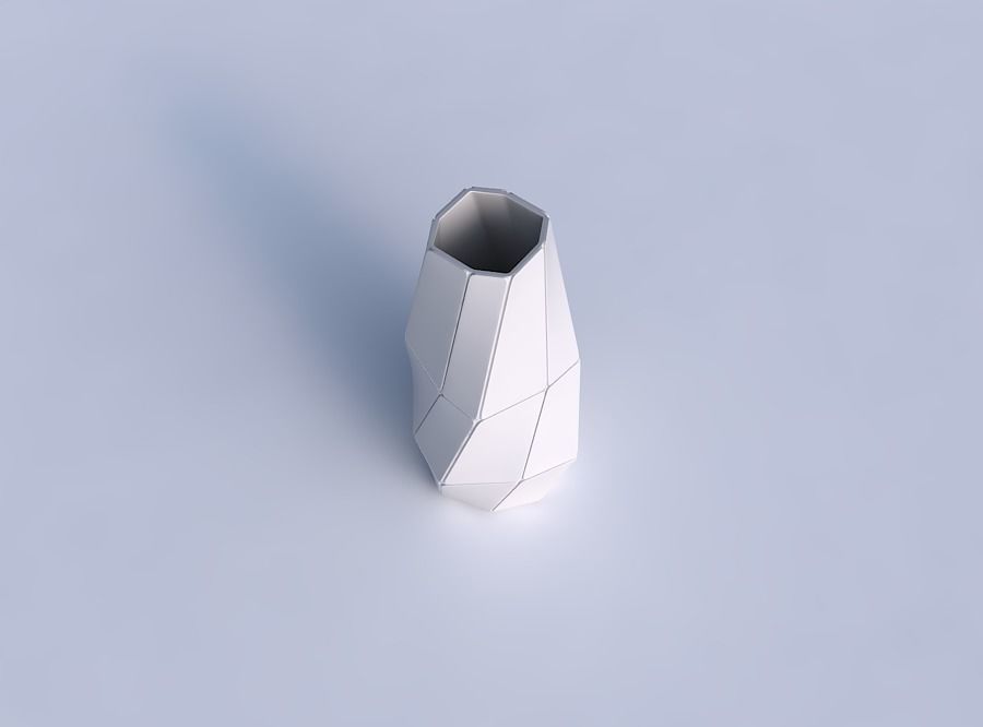 Bottom wide vase helix with huge plates 3D print model_1