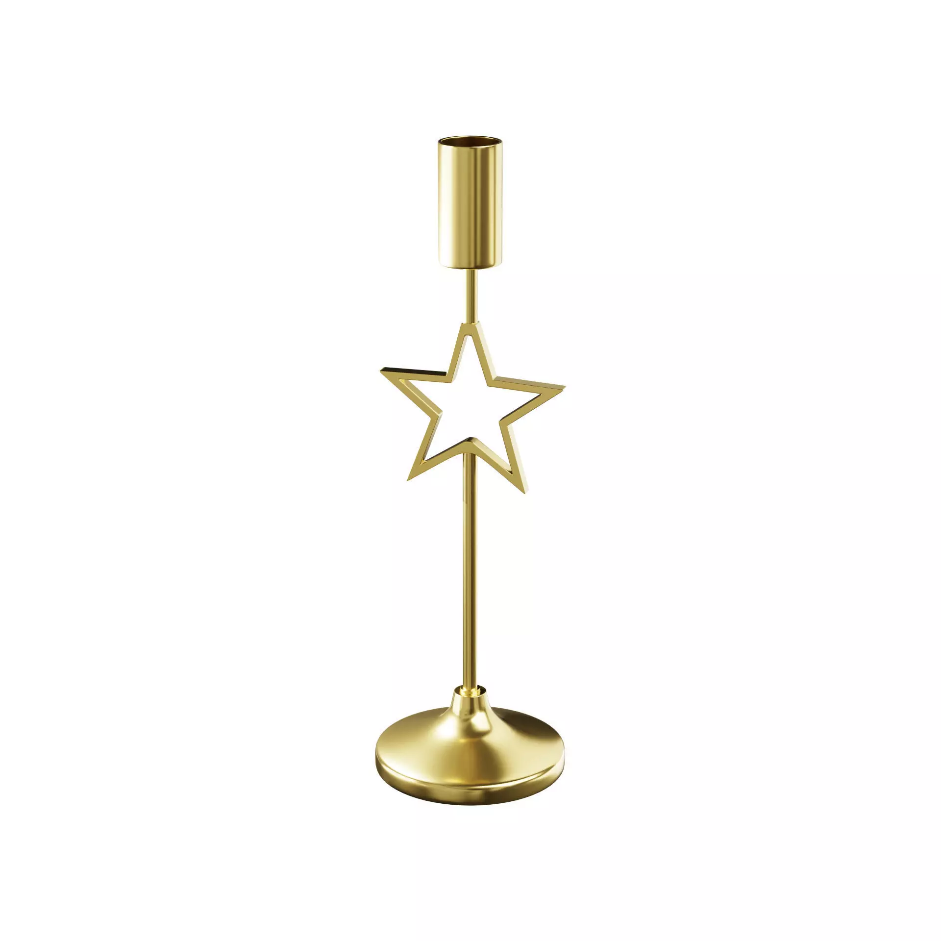Venice Gold Candle Holder 3D model