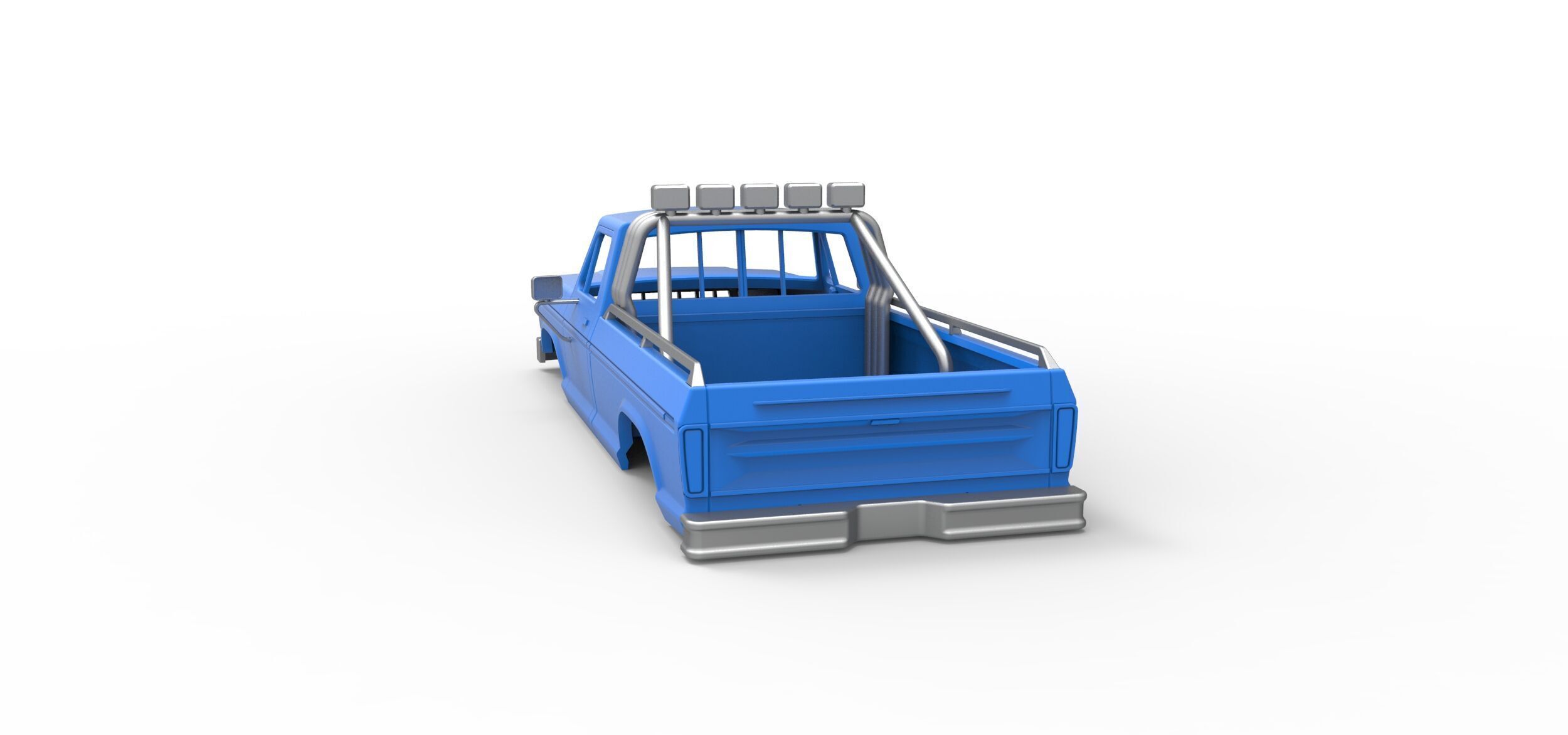 Shell of Vintage Monster Truck V5 Scale 1 to 25 3D print model_10