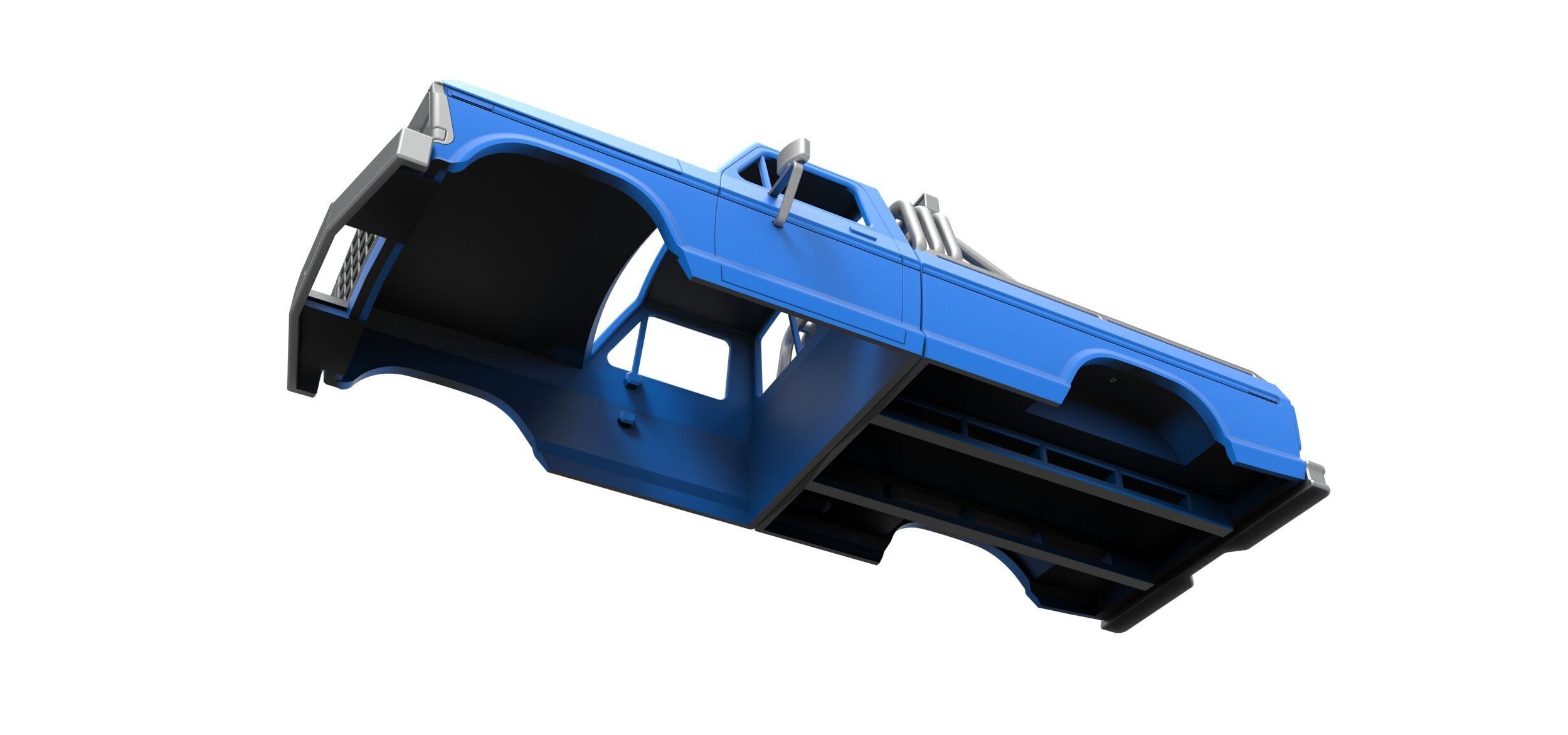 Shell of Vintage Monster Truck V5 Scale 1 to 25 3D print model_2