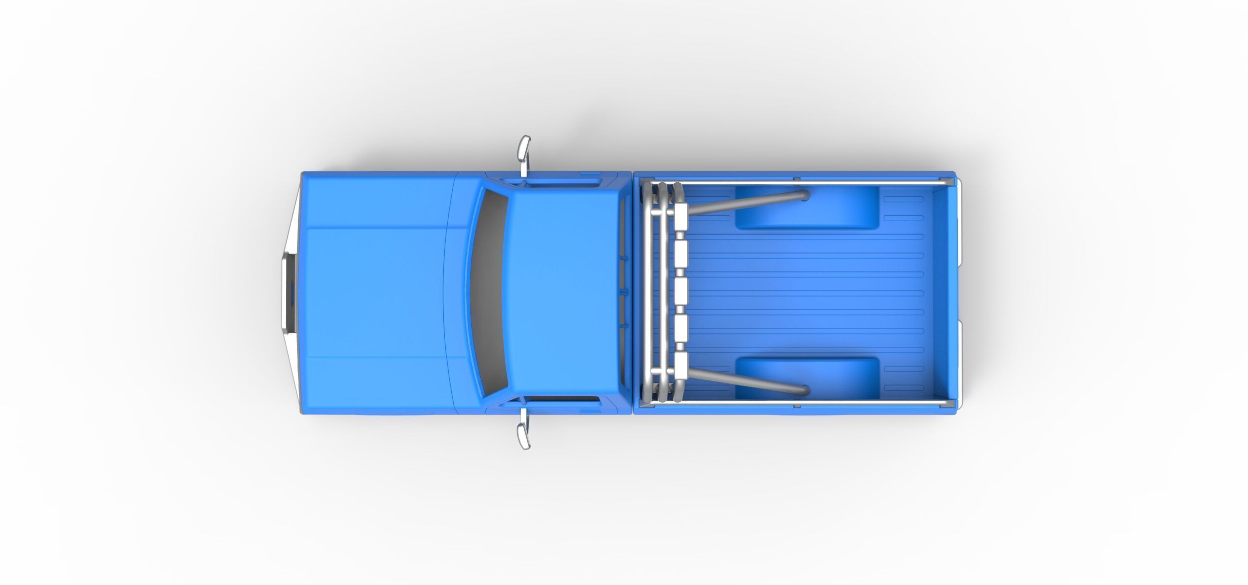 Shell of Vintage Monster Truck V5 Scale 1 to 25 3D print model_8