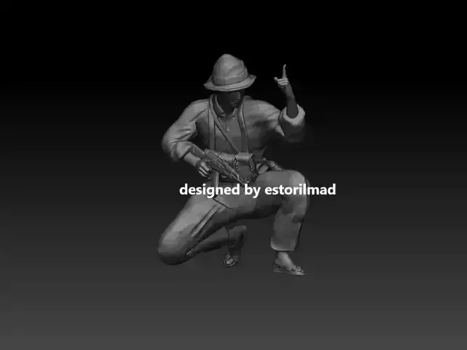 SOLDADO VIETNAM VIETCONG v2 3D print model
