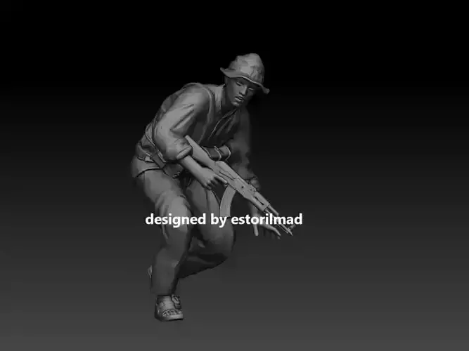 SOLDADO VIETNAM VIETCONG 3D print model