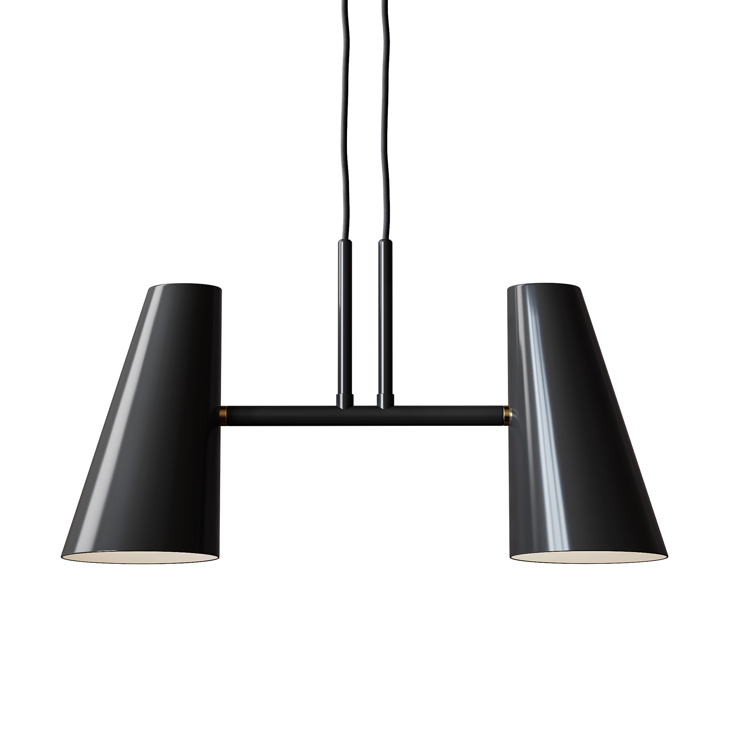 Cono pendant lamp 2 shades 3D model_1