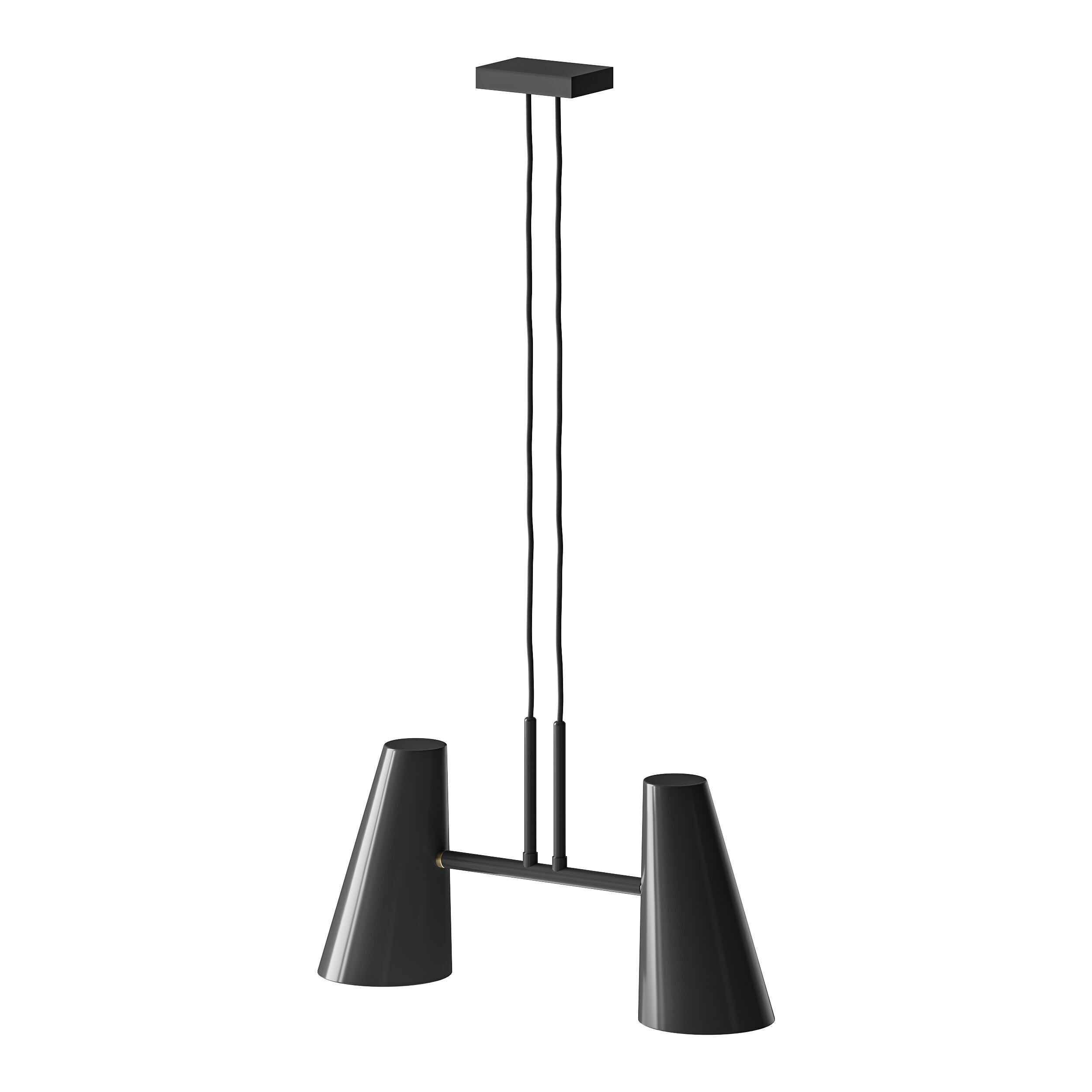Cono pendant lamp 2 shades 3D model_4