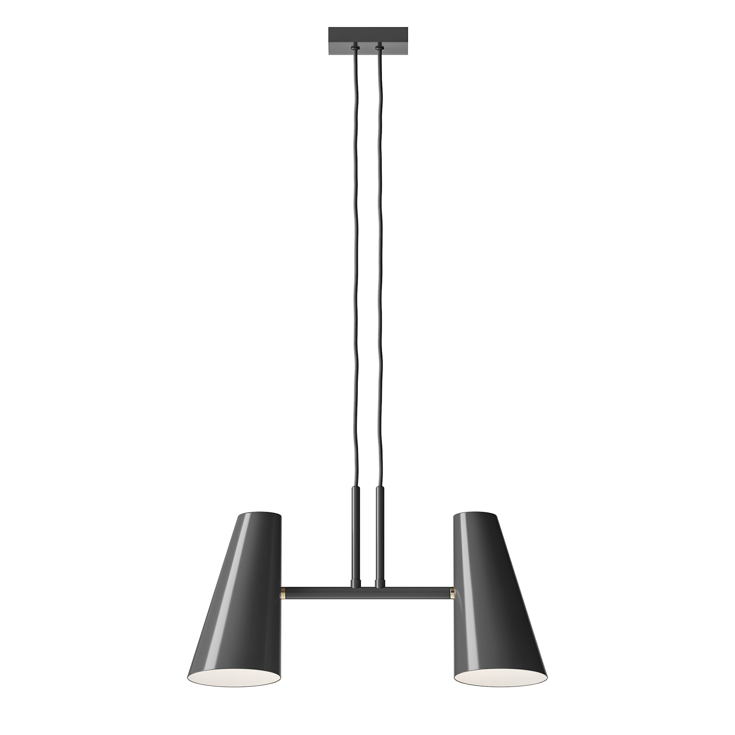 Cono pendant lamp 2 shades 3D model_3