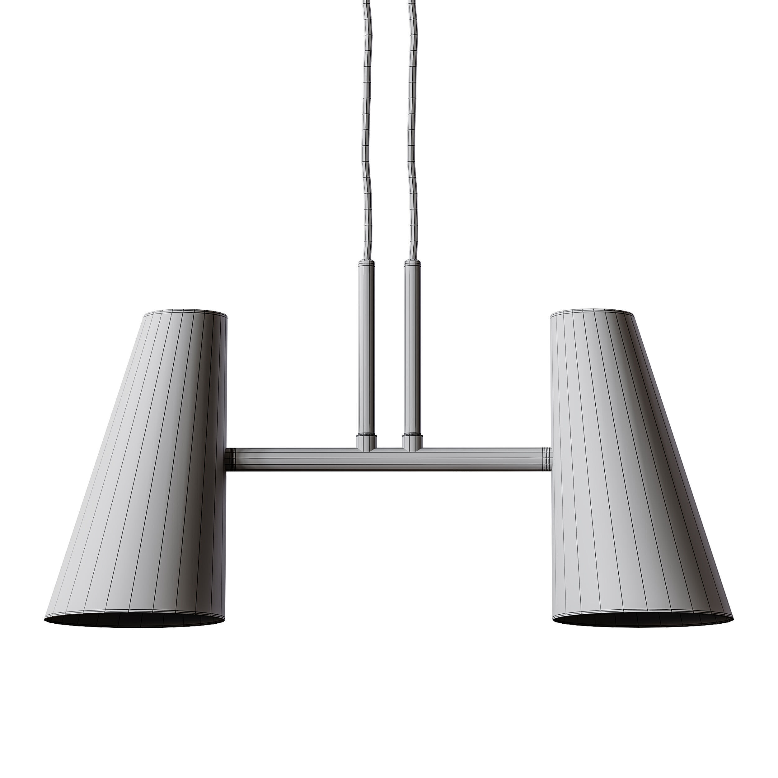 Cono pendant lamp 2 shades 3D model_13