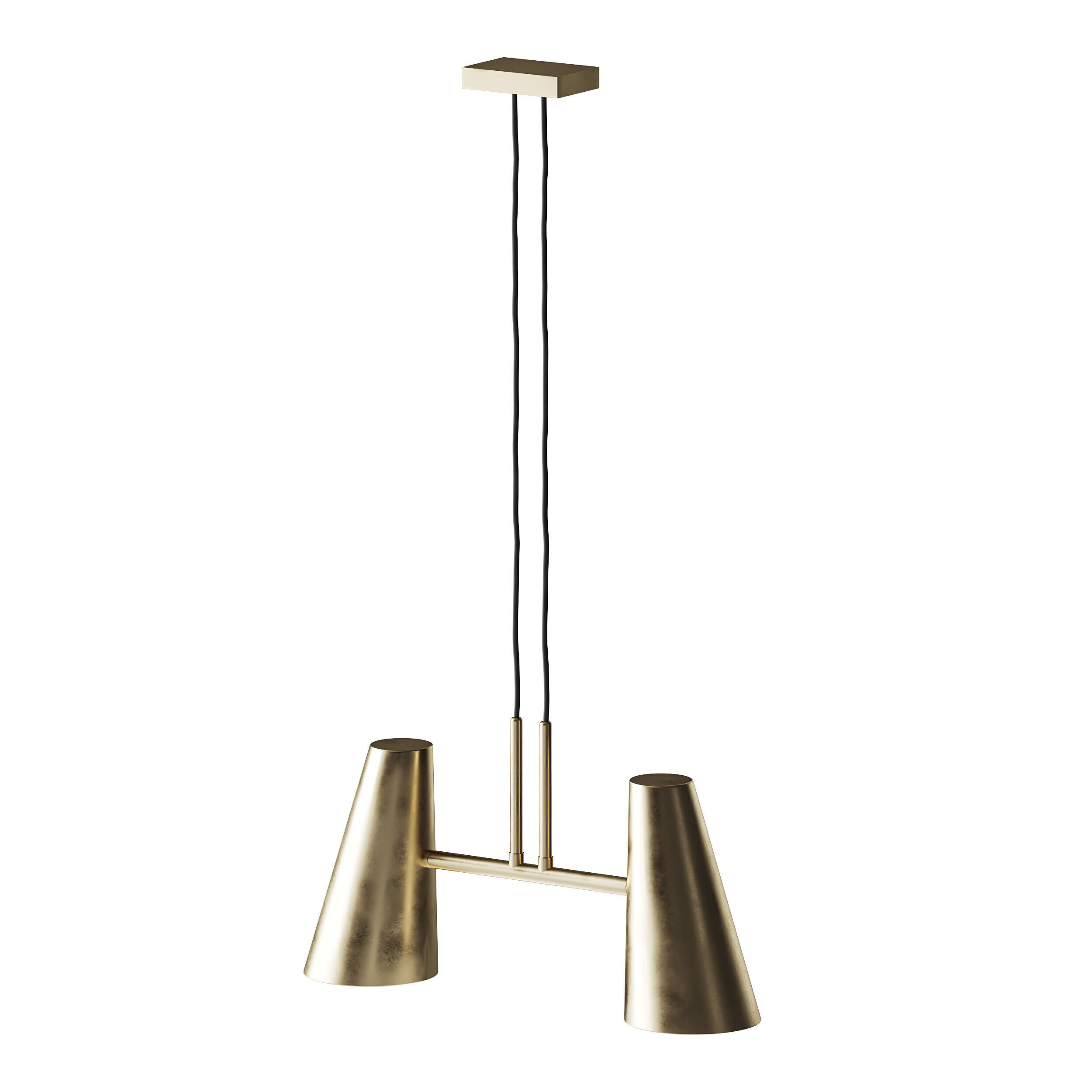 Cono pendant lamp 2 shades 3D model_6