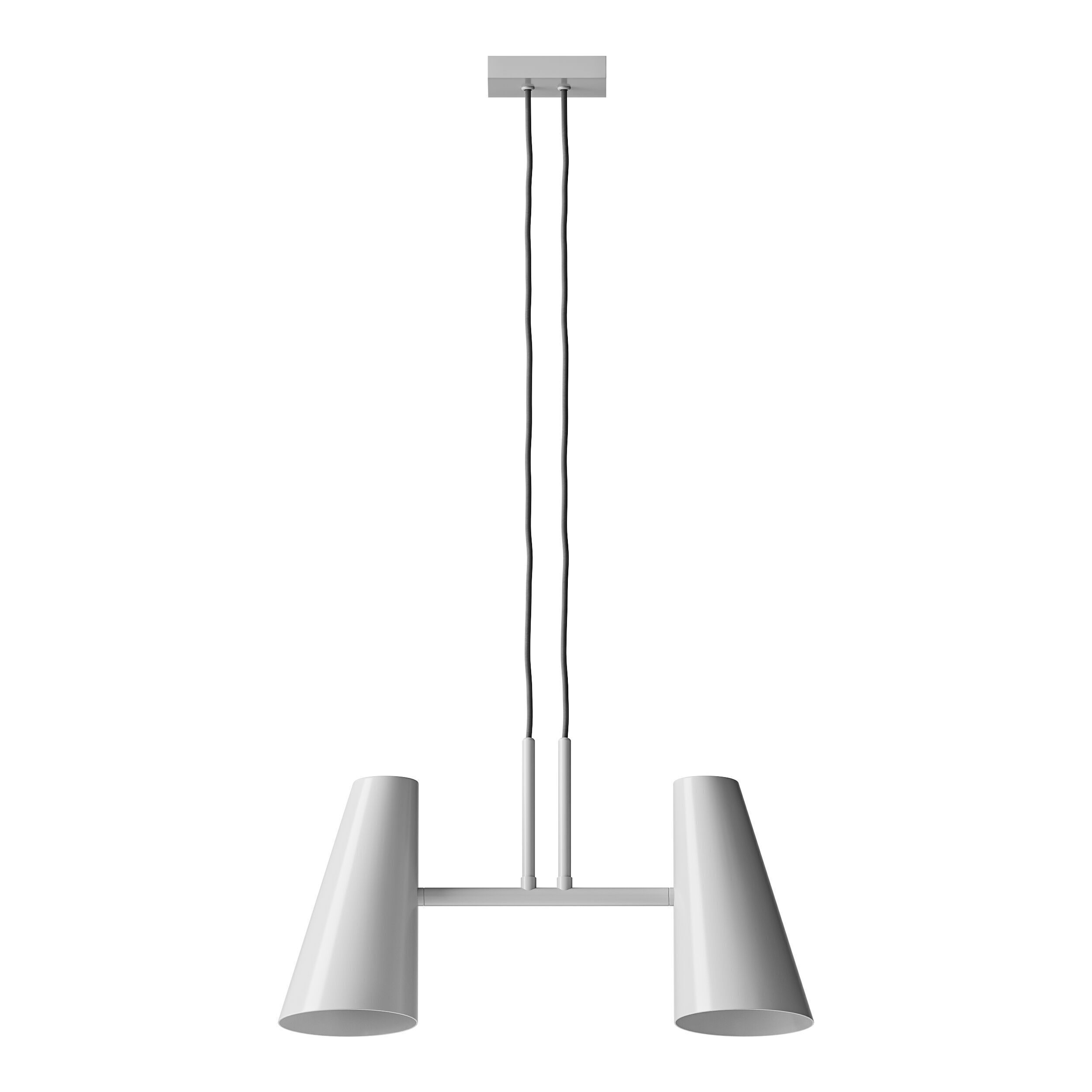 Cono pendant lamp 2 shades 3D model_7