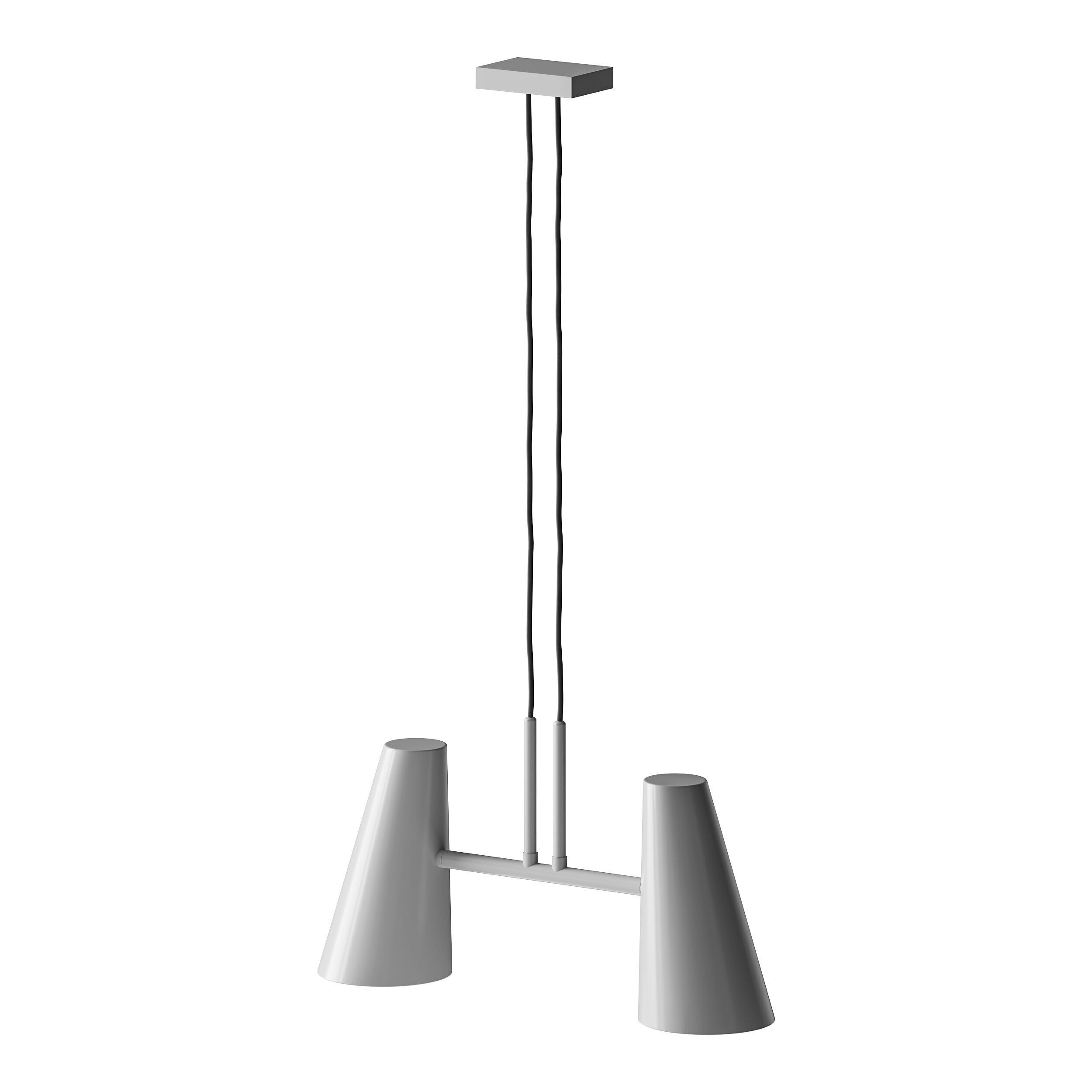 Cono pendant lamp 2 shades 3D model_8