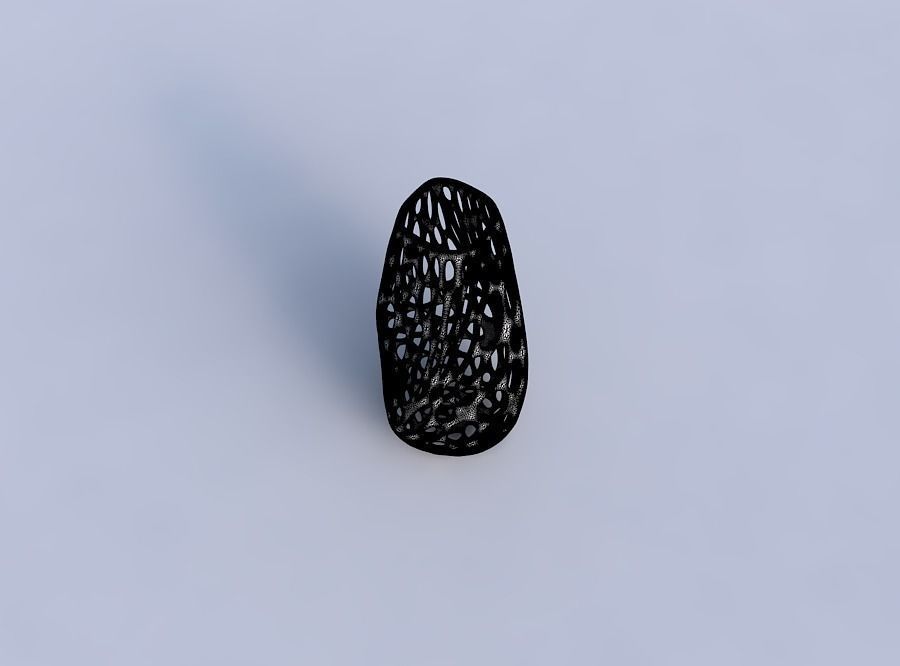 Bottom wide vase helix with smooth organic lattice 3D print model_6