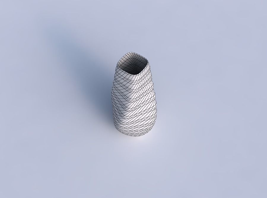 Bottom wide vase helix with smooth horizontal dents 2 3D print model_6