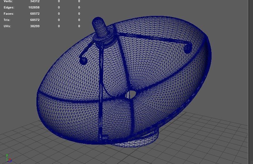 antennaparabolic 3D model_11