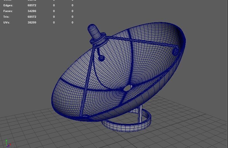 antennaparabolic 3D model_9