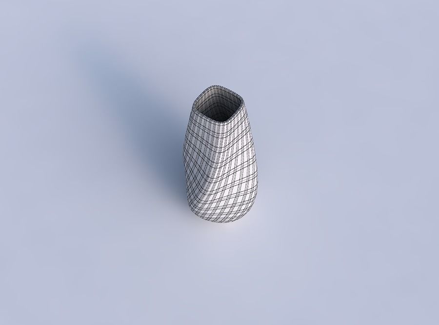 Bottom wide vase helix with grid plates 3D print model_6
