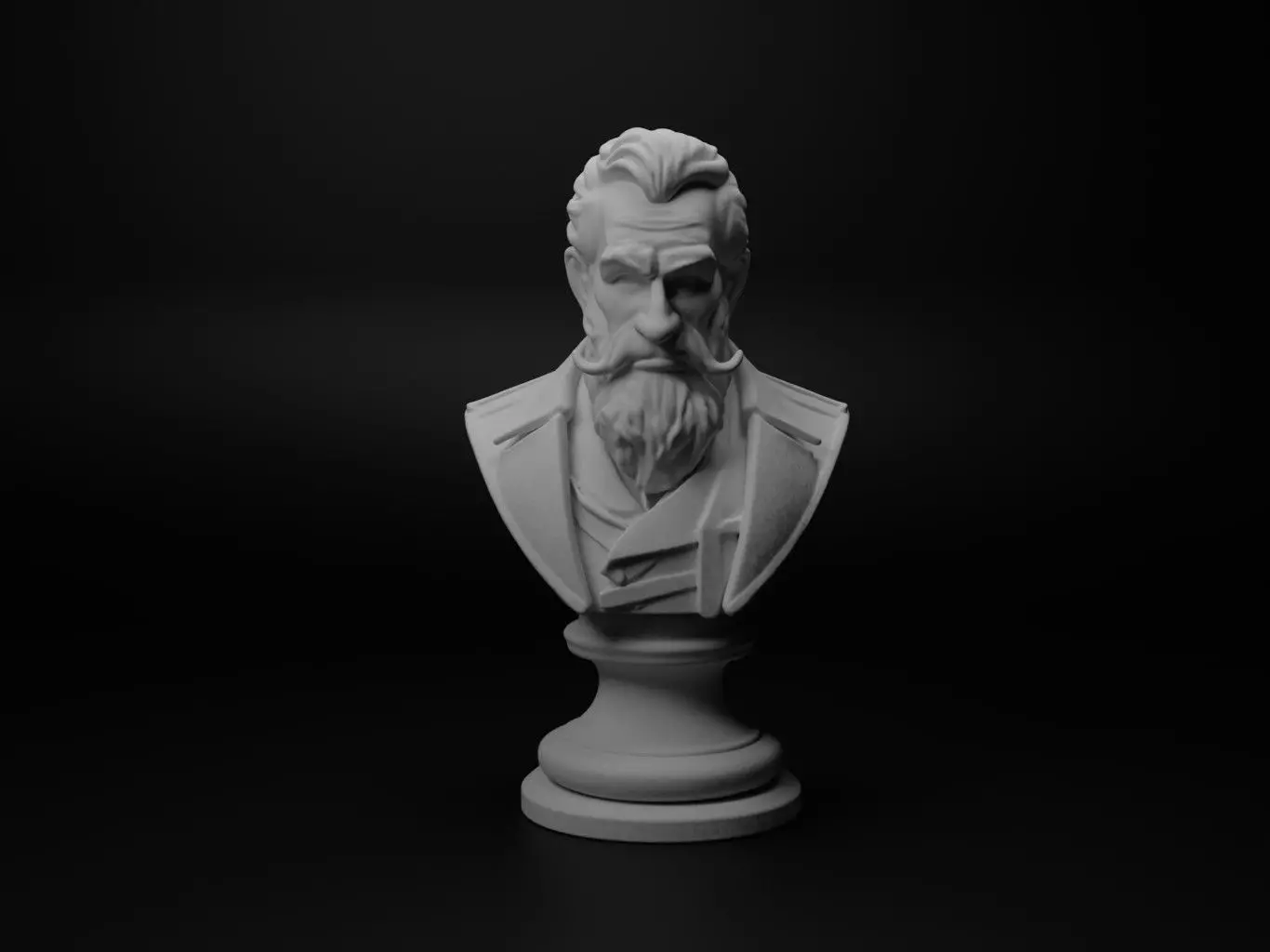Mystic Bust Chess 3D print model