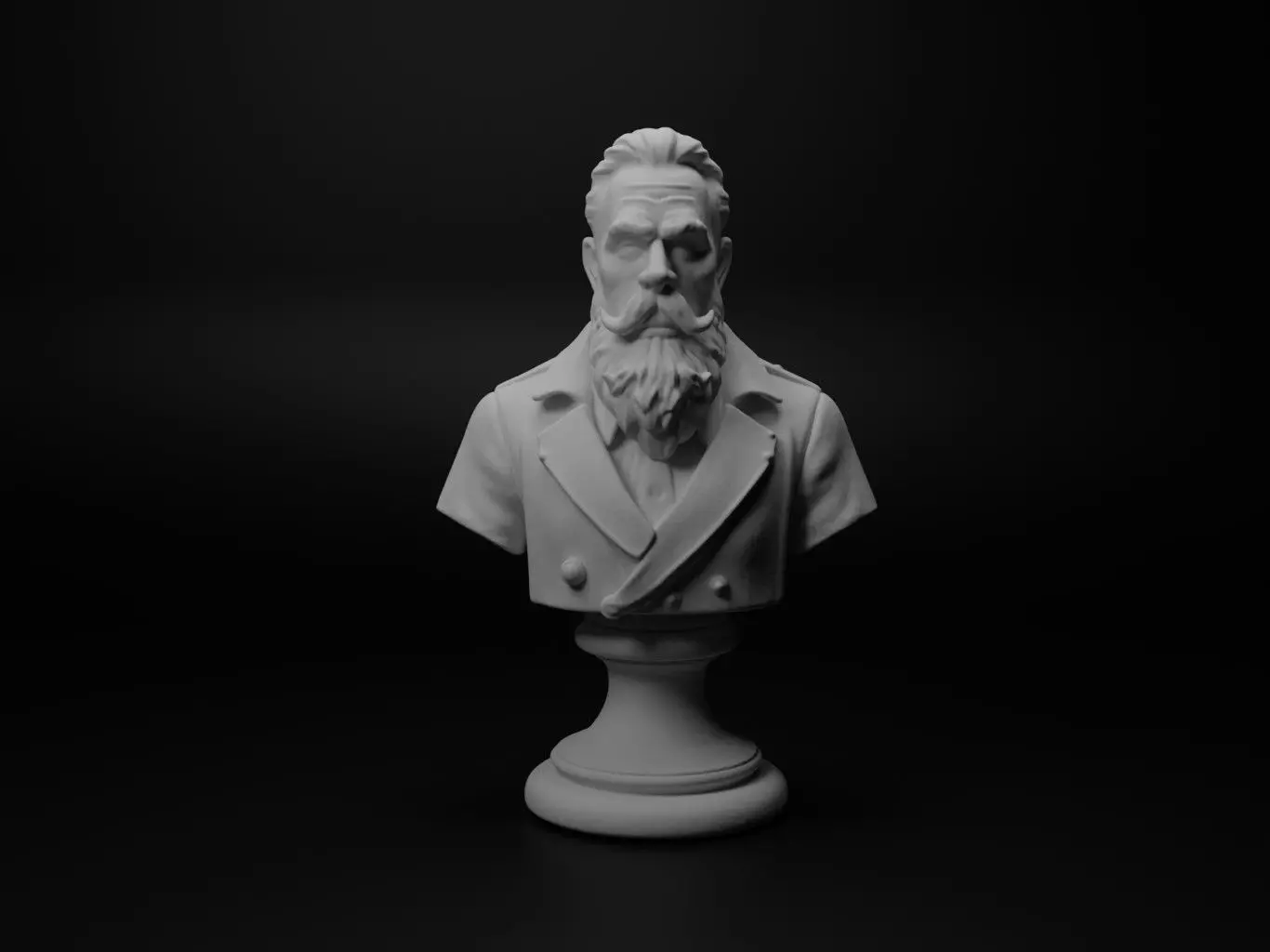 Potion Master Bust Chess 3D print model