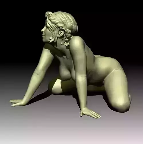 Meeya  -  High-Resolution Model - Nude female figurine 3D print model