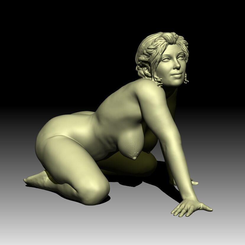 Meeya - High-Resolution Model - Nude female figurine 3D model 3D printable CGTrader