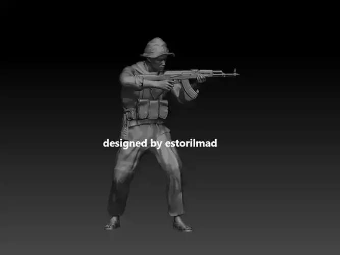 SOLDADO VIETNAM VIETCONG v6 3D print model