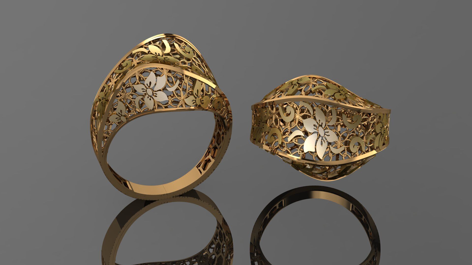 49 new light weight rings stl 3D print model_45